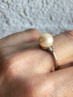 Elegante Vintage Perlenring  (55/17.5)