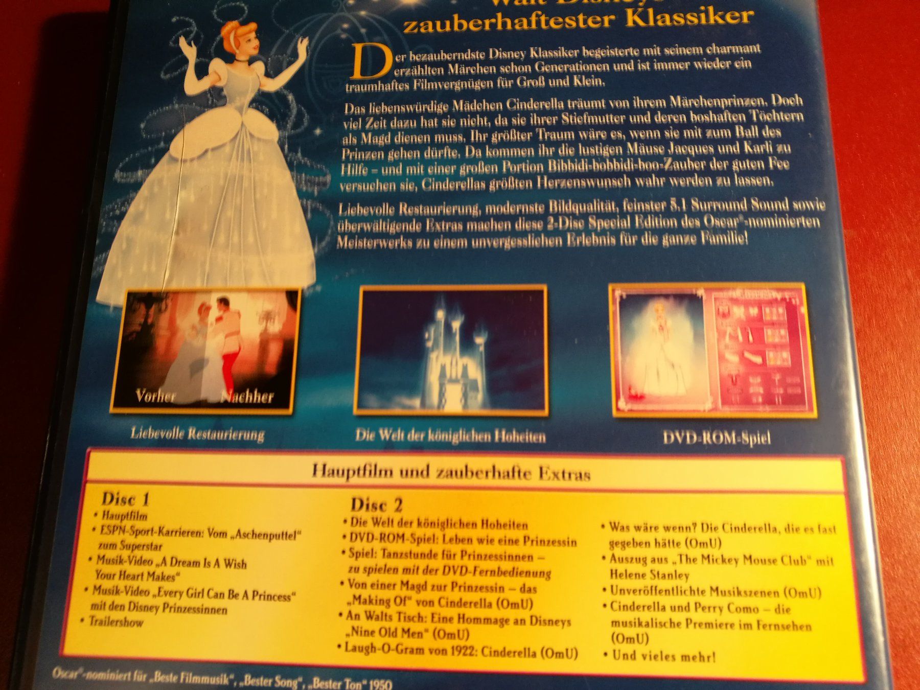 Alle DVDs: Cinderella 2 DVDs von Walt Disney – Neu (gemäss Beschreibung) aus Horn von sonjamenzi 1