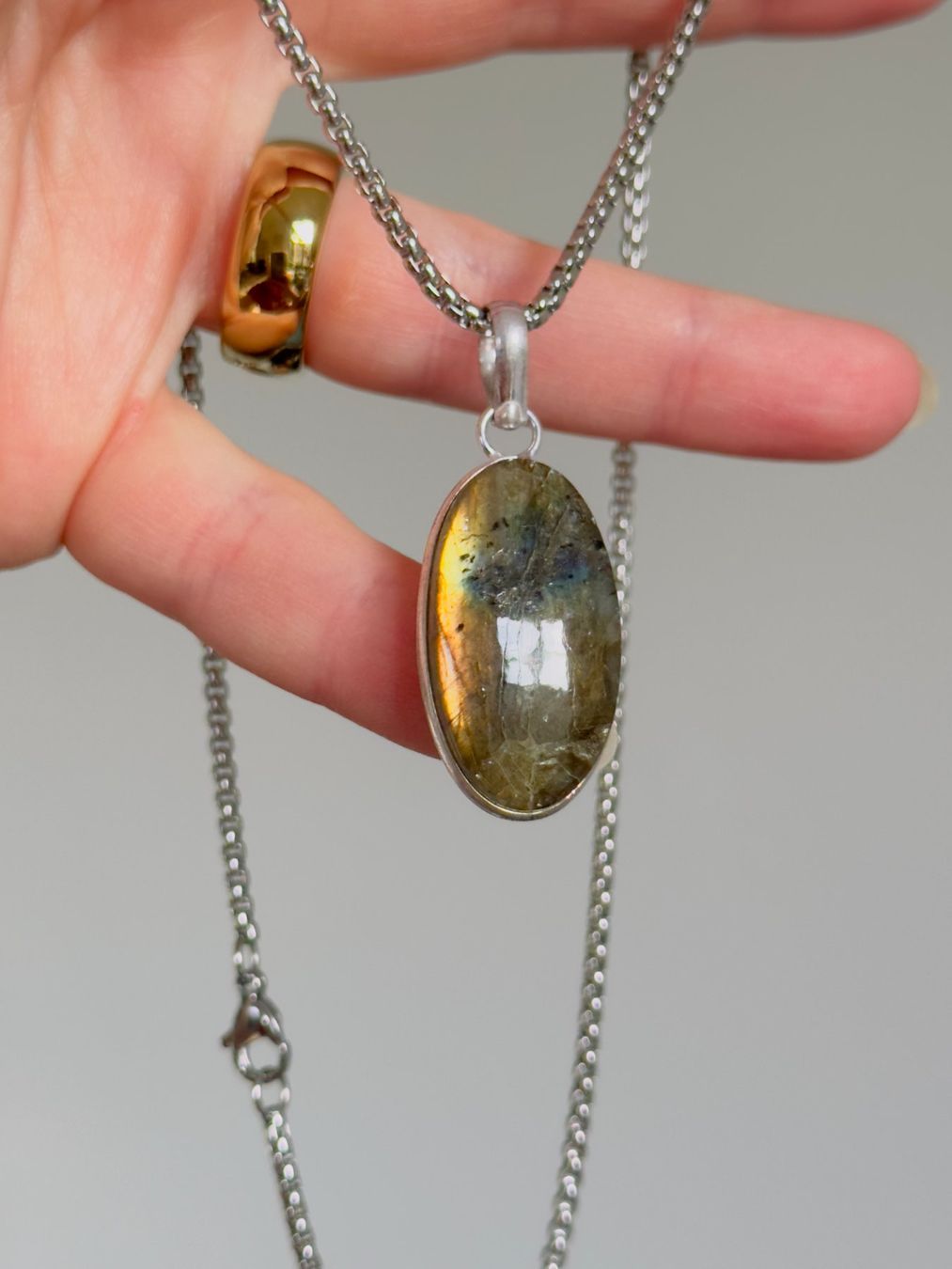 Catenine: Labradorite necklace – Nuovo e nell'imballaggio originale da Genève venduto da AGBERG 2