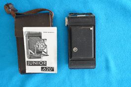 Kodak Junior 620 + Original Betriebsanleitung + Hülle