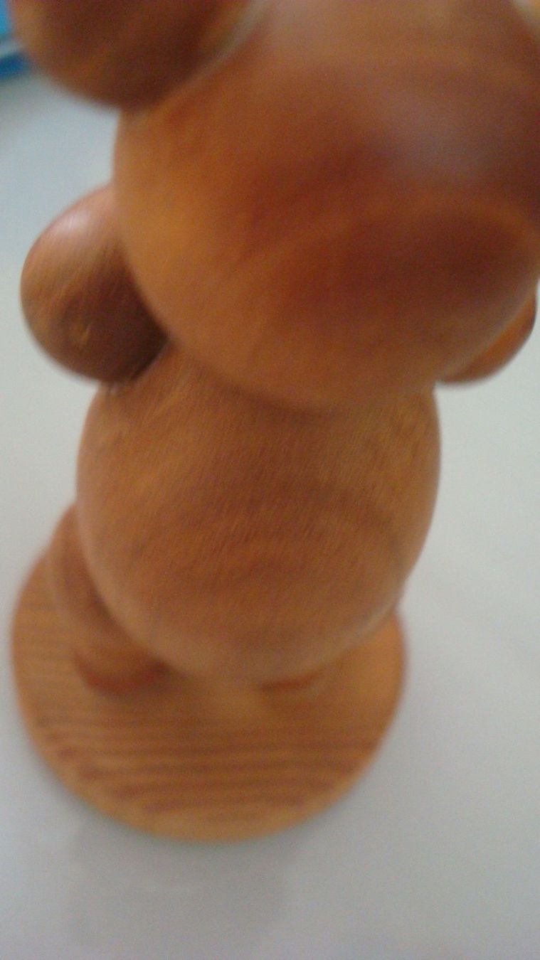 Statuette: Holzfigur Bär "Fischer" Vintage 10 cm – Usato da Münchenstein venduto da Pesci6 2