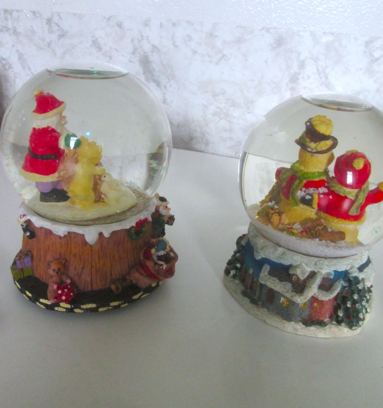 Toutes les décorations: 2 Schneekugeln – D'occasion à Sementina par babucia 1