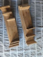 6er Set Wandregale Bambus 