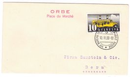 Lettre de Orbe BPA A153 pour Bern le 10.VI.38