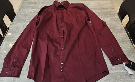 Chemise homme bordeaux taille XL