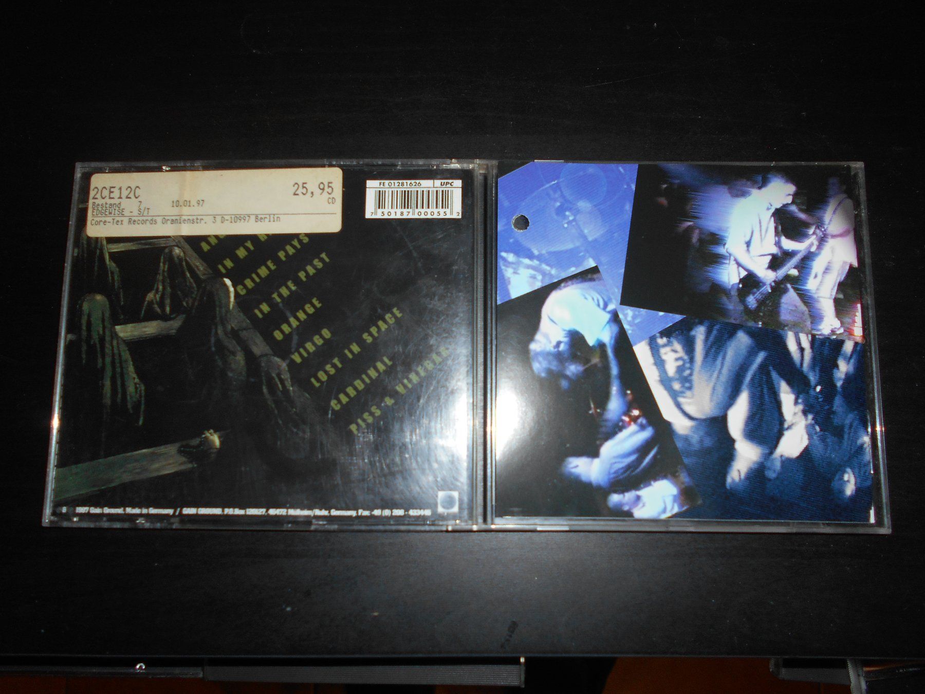 CD: Edgewise – Edgewise / 1997 – Usato da Aarberg venduto da witchhunter01 1