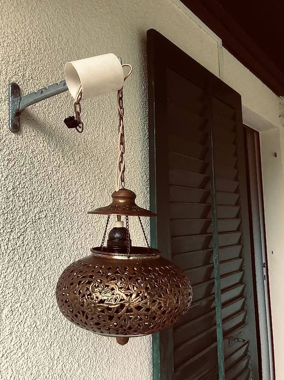 Lampade: antike Messing Lampe, Athen, elektrfiziert – Usato da Herrliberg venduto da els_r8qb