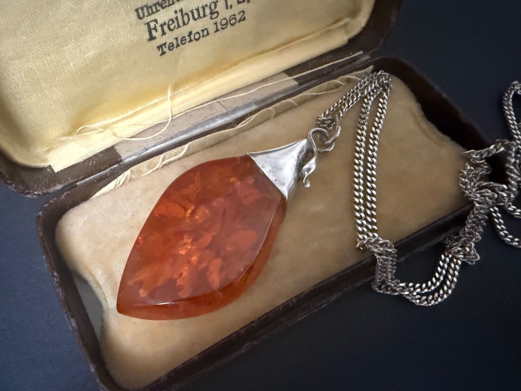 Catenine: Vintage Silber Kette mit Anhänger 925 – Usato da Spiegel b. Bern venduto da Rogger72