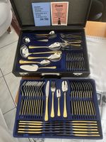 Besteck 72-teilig hartvergoldet 18/10 Imperial, nie benutzt