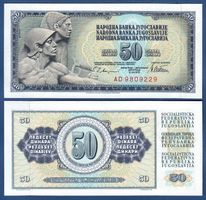 50 DINAR 1978 UNZIERKULIRT  EX YUG