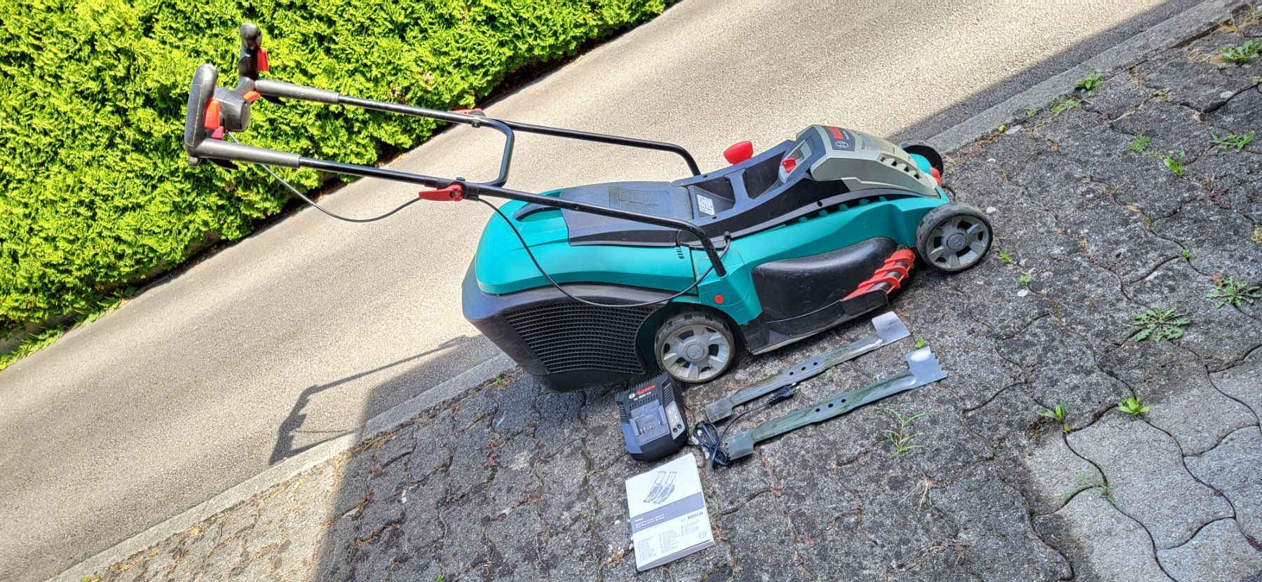 Bosch Tagliaerba: Rasenmäher Bosch Rotak 43Li, Defekt – Difettoso da Altdorf UR venduto da Fam_Imholz