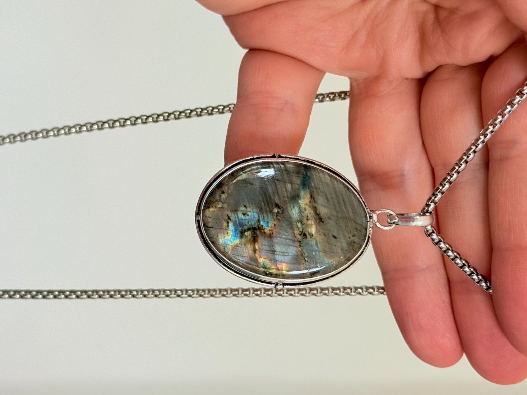 Catenine: Collier avec Labradorite – Nuovo e nell'imballaggio originale da Genève venduto da AWWA 6