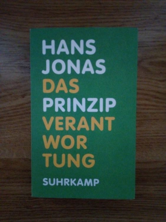 Buch Das Prinzip Verantwortung Hans Jonas Kaufen auf Ricardo