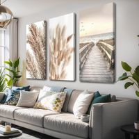 XXL Wandbild 120x80 cm auf Holzrahmen neu - Naturidylle