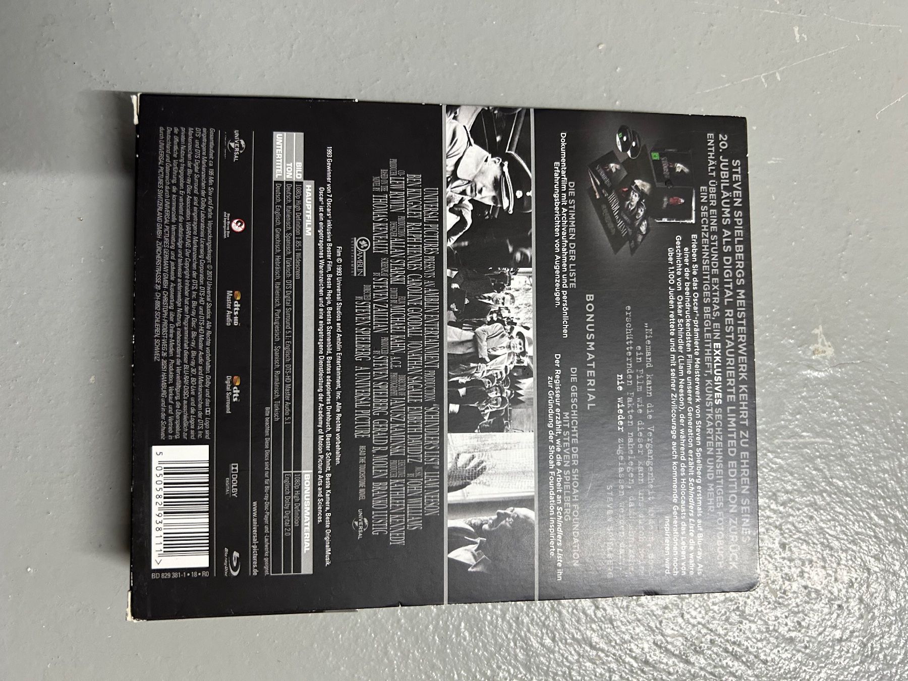 Tutti i DVDs: Schindler's Liste Bluray – Usato da Hinwil venduto da Mbaumann1 2