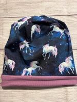 Einhorn Beanie, Wendemütze, Ökotex, Gr. 50 NEU