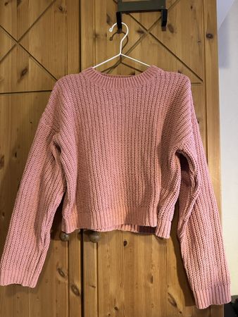 Bershka Strickpullover, rosa, Grösse S - Kuschelig!