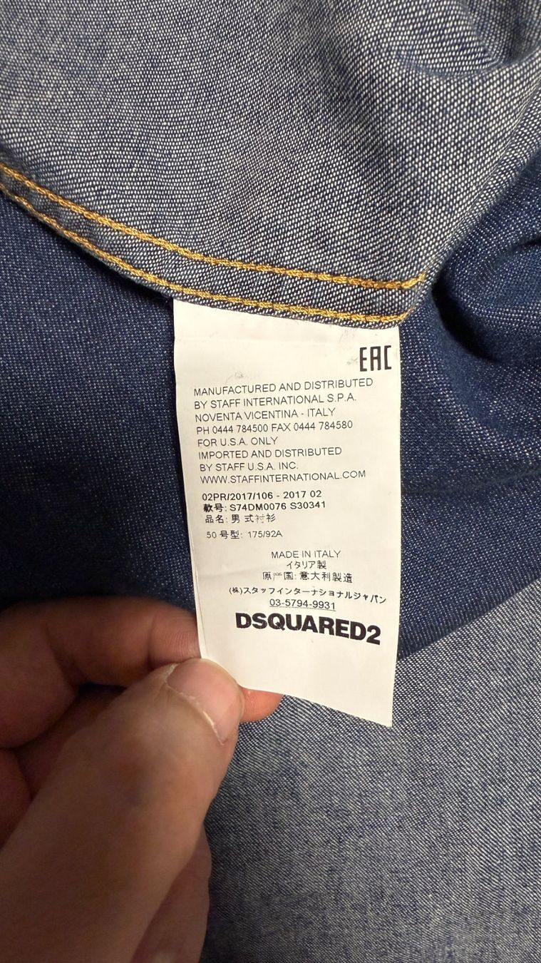 Dsquared2 Camicie: Dsquared Jeanshemd Gr 50 – Usato da Steinach venduto da Widian9000 2
