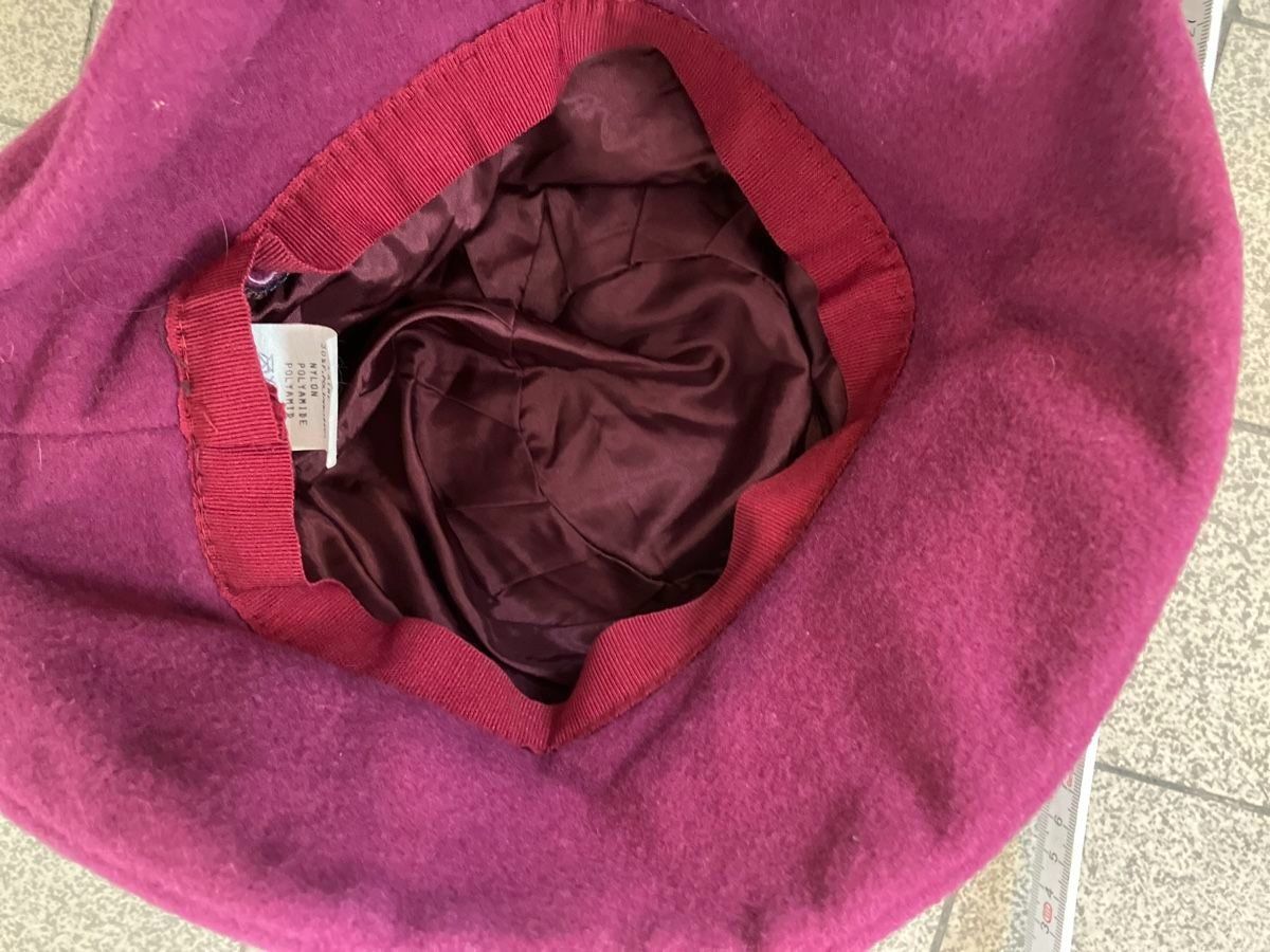 Hüte, Mützen & Caps: Vintage Hut Mütze Kappe bordeaux – Neu (gemäss Beschreibung) aus Oberlunkhofen von dreihaselnuesse 2