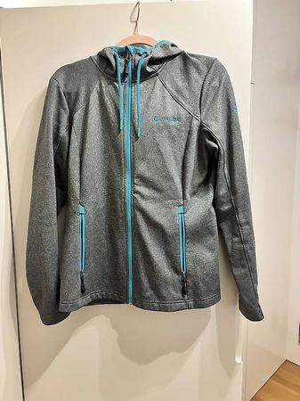 VAUDE Sport-/Freizeitjacke, grau/türkis, Gr. 38 / S