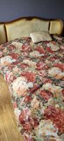 Retro-Stoff mit Blumendesigns aus Jacquart-Poliester