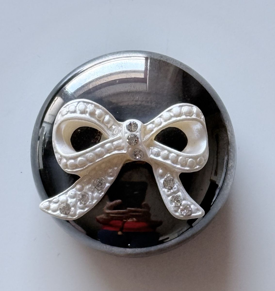 Portagioie: Vintage Silver Trinket Box For 1 Ring – Usato da Epalinges venduto da Lily2006