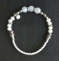 Armband, teilweise lederartig