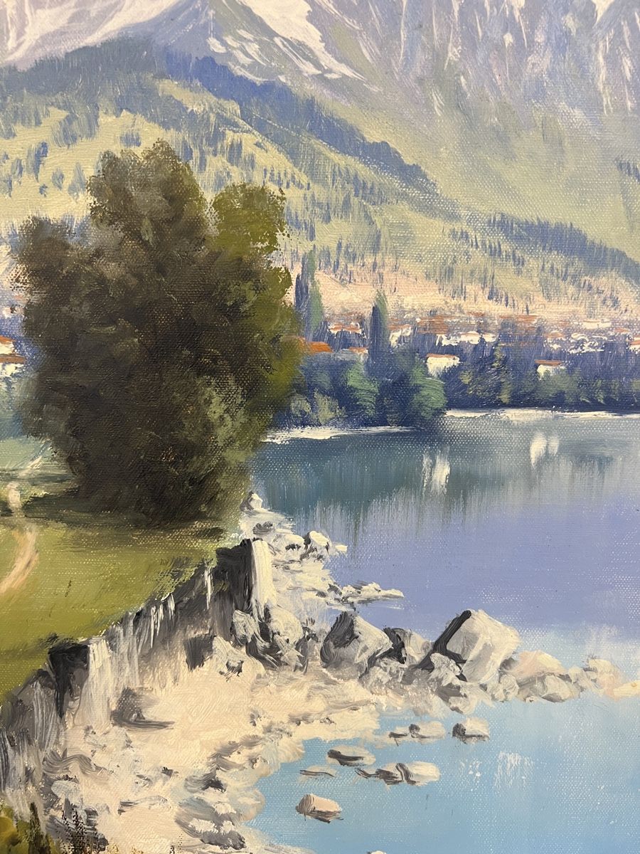 Dipinti: Tableau Eugène Devaud de Madelin(1906-1992)huile signée – Usato da Genève venduto da Leboucheoreilles 2