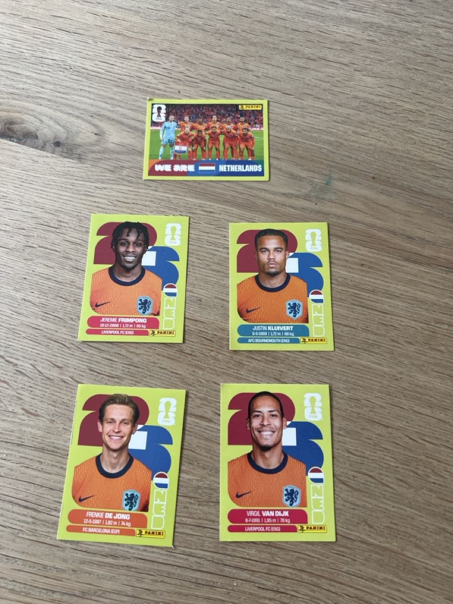 Panini Carte collezionabili: Panini Netherlands NED3 / 8 / 13 / 14 & 16 – Nuovo (secondo la descrizione) da Rorschach venduto da flickflauder12