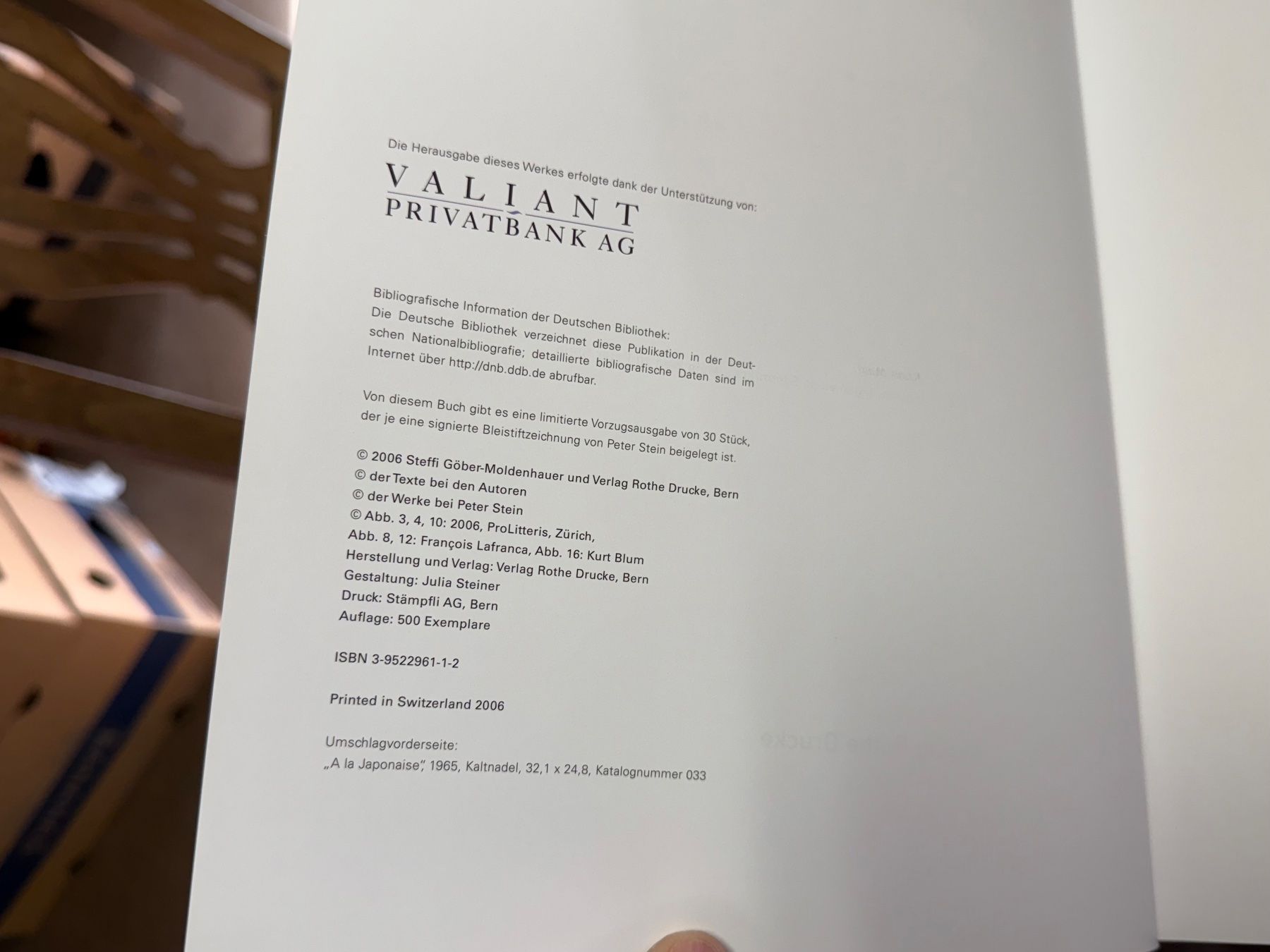 Libri: Peter STEIN Werkverzeichnis der Druckgraphik – Usato da Bern venduto da Jwpm66 1