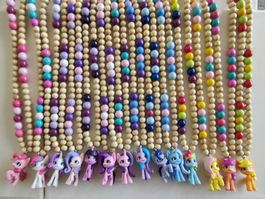 My little Pony Pferde Holzperlenkette, pro Stück, handmade💗