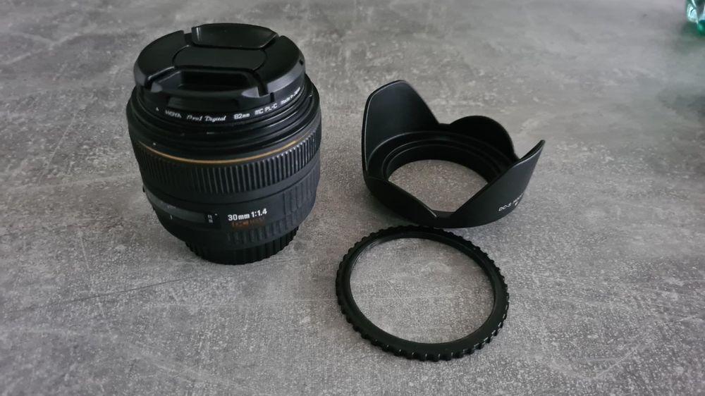 Sigma 30mm f/1.4 HSM EX DC für Canon EF mit Filter (Gebraucht) in ...
