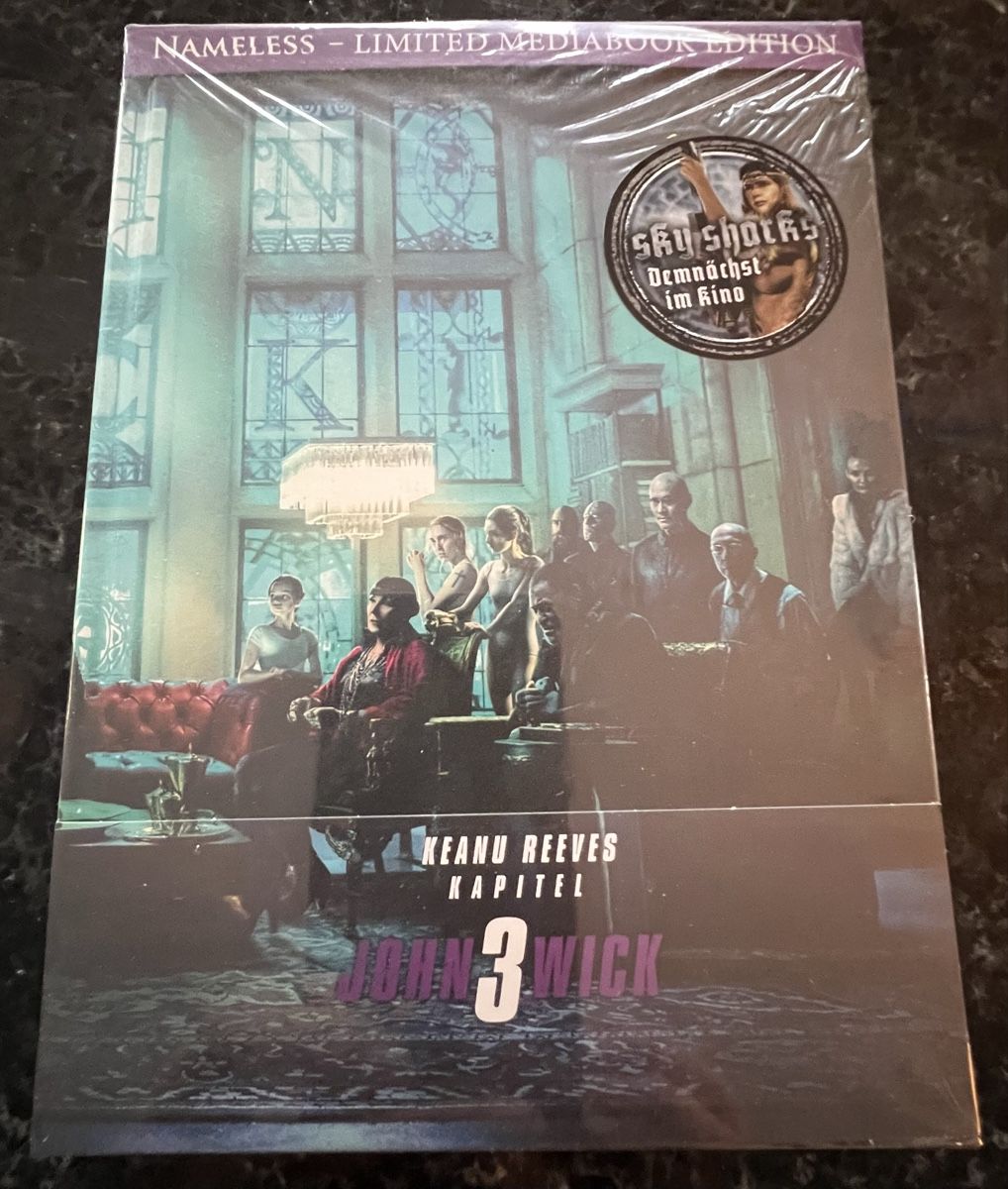 Tutti i DVDs: John Wick 3 Mediabook Nameless OVP – Nuovo e nell'imballaggio originale da Buckten venduto da Dominoluna
