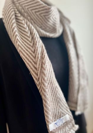 Echarpe douce et chaude, motif chevrons, hiver