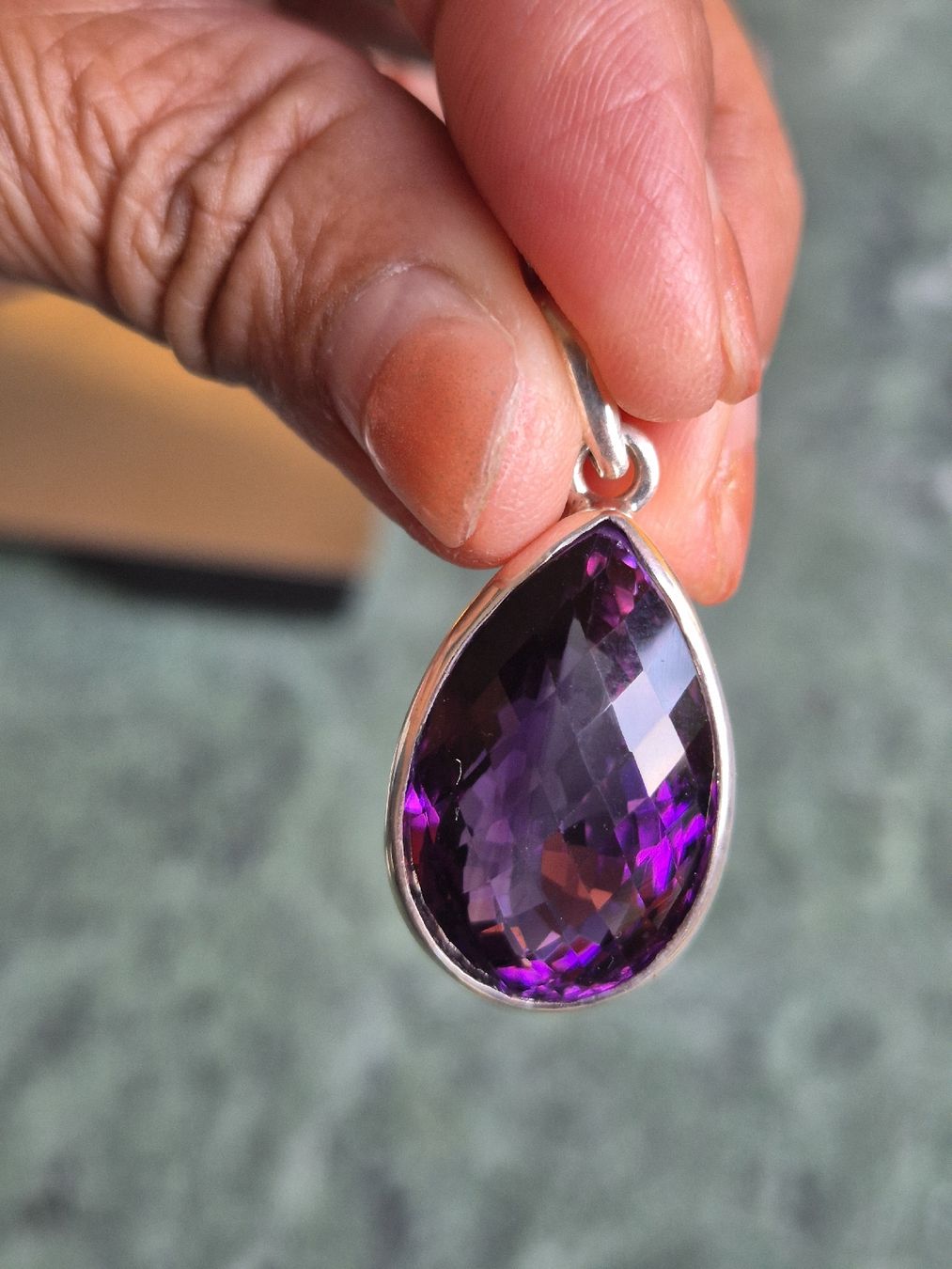 Ciondoli: Silber Schmuck Anhänger Amethist Amethyst Edelstein – Nuovo (secondo la descrizione) da Russikon venduto da eunicetungol 8