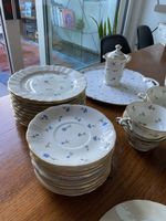 Service à thé/café antiquité, fleurs bleues B&CO Limoges Fra