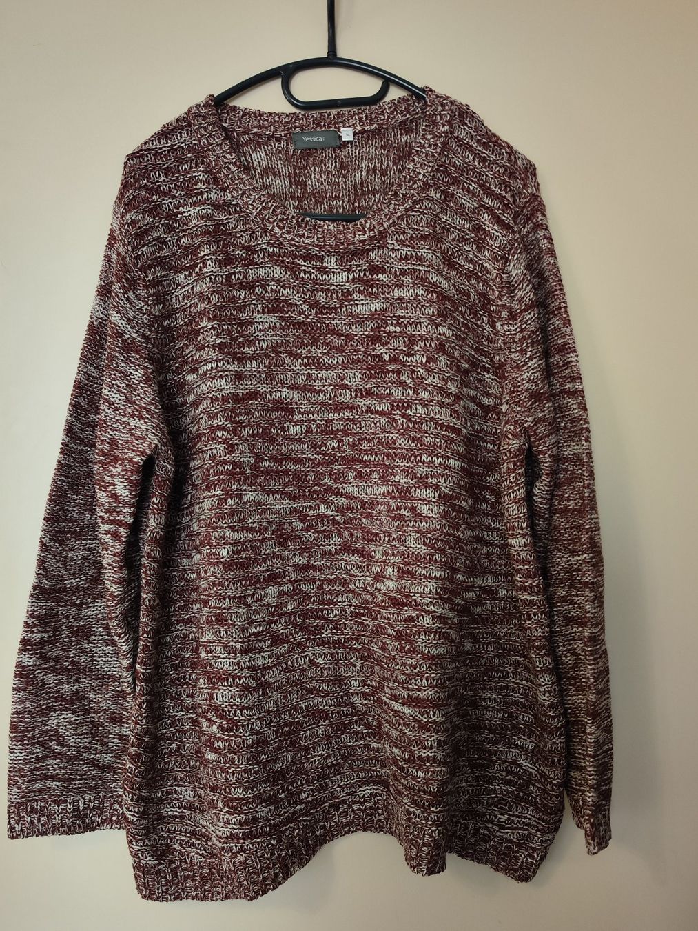 C&A Pulls & Sweat-shirts: Strickpullover, bordeaux-meliert, gr. XL – D'occasion à Reinach BL par chilller92