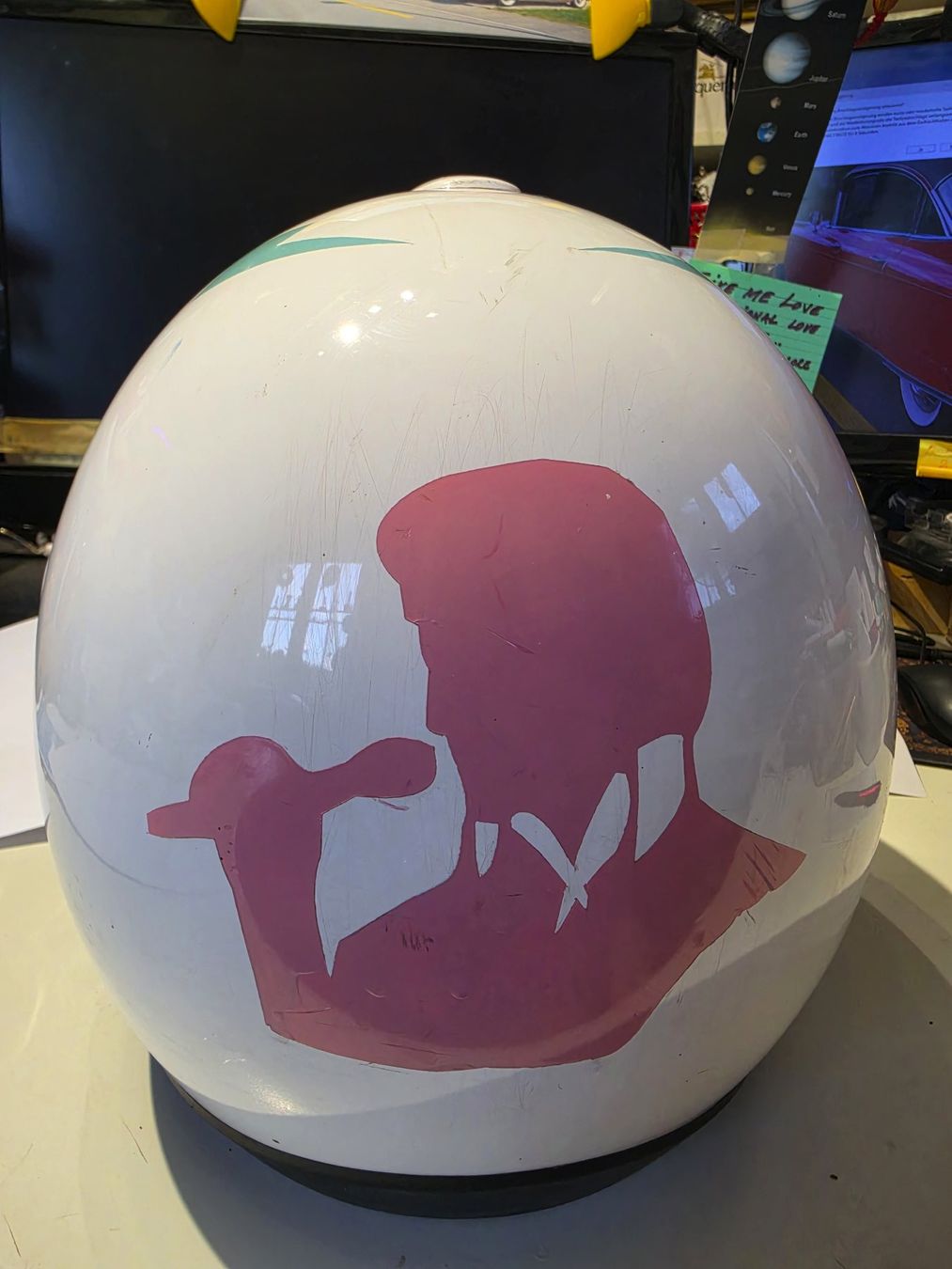 Caschi & visiere: Motorradhelm weiss Grösse M gebraucht – Usato da Mellikon venduto da Musikgarantie 1