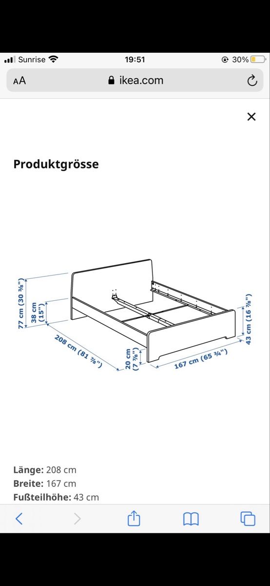 Letti: Askvoll Bett IKEA  – Usato da Emmenbrücke venduto da jan_98jv 1