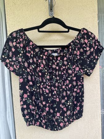 Bluse mit Blumenmuster, Grösse XS, Sommerlich, Top Zustand