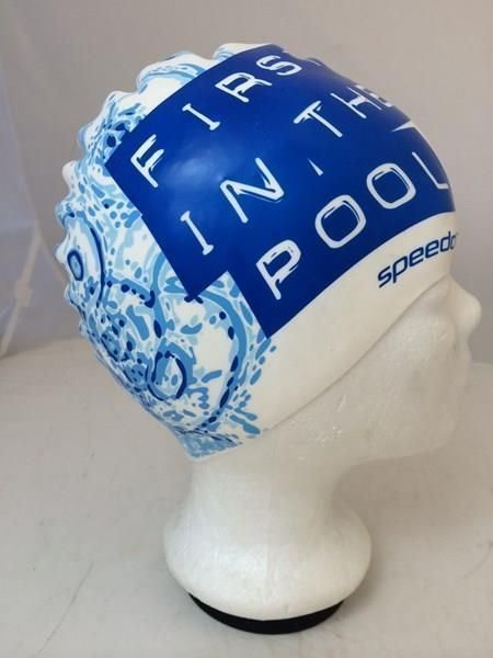 Costumi da bagno: Badekappe "First in the Pool" ! Speedo ! – Nuovo (secondo la descrizione) da Brügg BE venduto da rutschimedizin