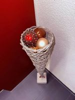 Wunderschöne Weihnachts Deko auf Betonsockel 110cm
