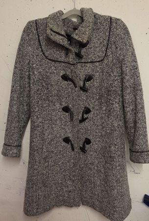 Voegele Duffle coat / Mantel Gr. 42, grau-meliert