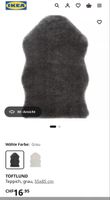 Ikea TOFTLUND Teppich grau 55x85 cm neu