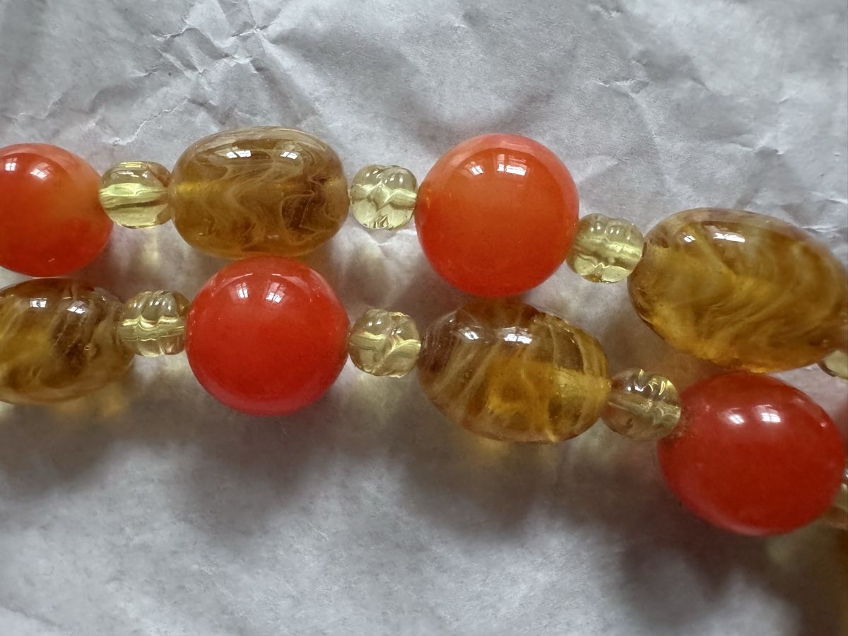 Catenine: Collier vintage double rang en verre – Usato da Morges venduto da sandy069 4