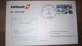 Swissair Los Angeles - Zürich 01.11.1989