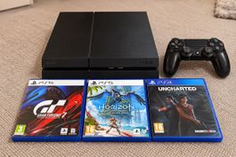 Sony PS4 + Original Controller + 3 Spiele – Komplettset