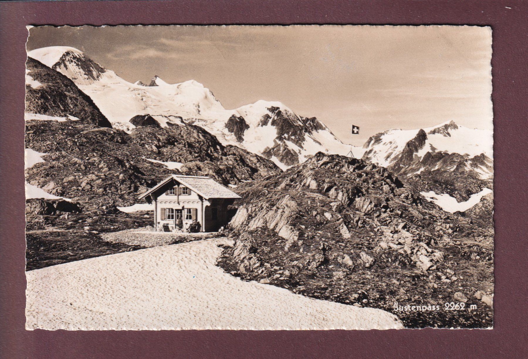 Cartoline postali: SUSTEN-PASSHÖHE - 1942 – Usato da Pully venduto da nicecards