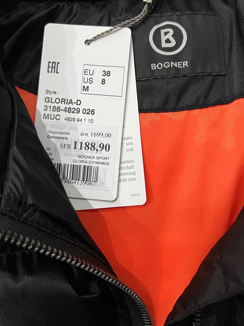 Bogner Jacken: BOGNER Daunenjacke schwarz Size 38 – Neu (gemäss Beschreibung) aus Schiers von Sam.ahd1 5