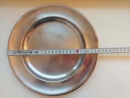 Versilberte Dekoplatte von Berndorf, Durchmesser 26 cm